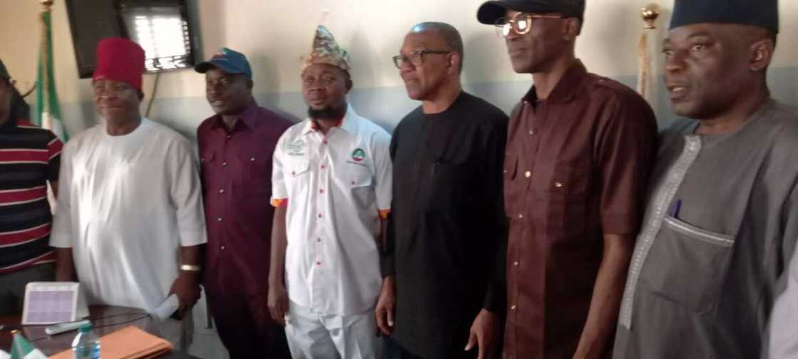 Obi and labour leaders Obi and labour leaders