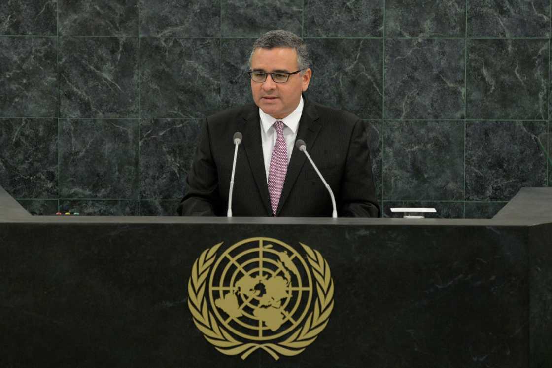 Former El Salvadorian President Carlos Mauricio Funes Cartagena at the U.N. headquarters Former El Salvadorian President Carlos Mauricio Funes Cartagena at the U.N. headquarters