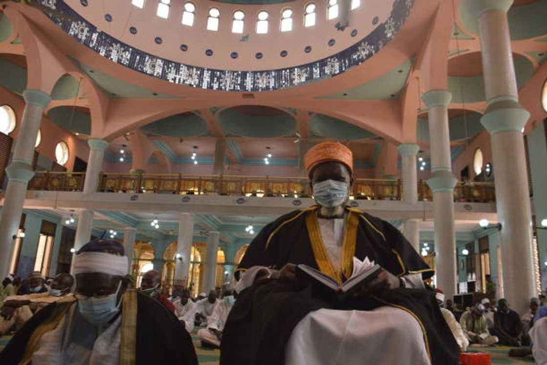 A Muslim cleric read Quran in Lagos, Nigeria A Muslim cleric read Quran in Lagos, Nigeria