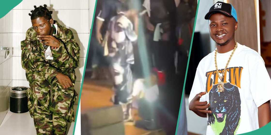 Video of Salo prostrating for Seyi Vibez goes viral Video of Salo prostrating for Seyi Vibez goes viral