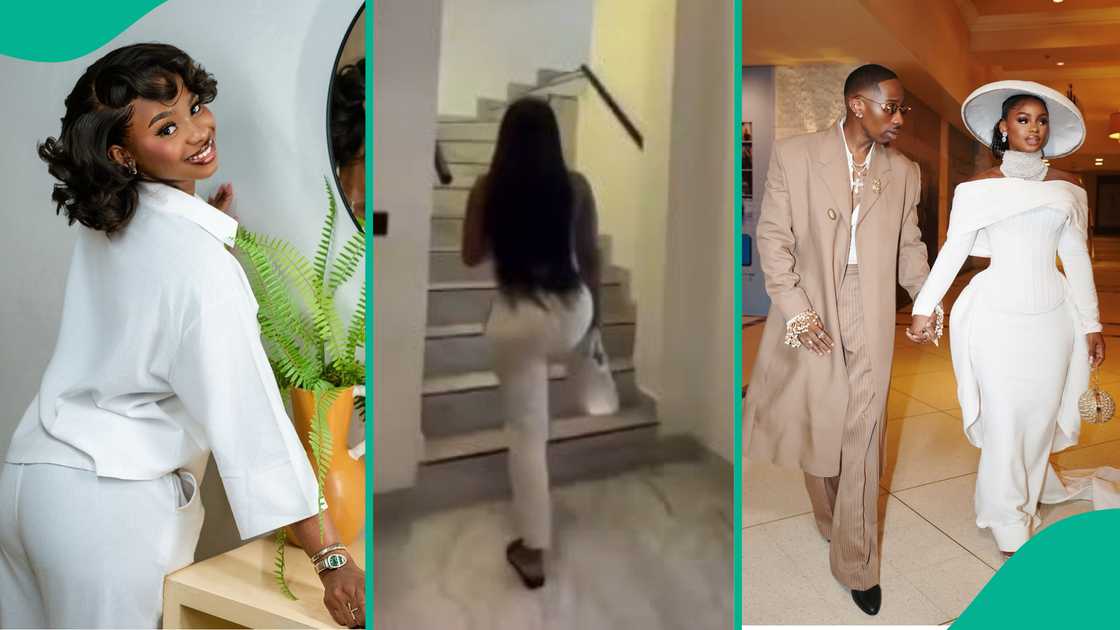 Priscilla Ojo shows off her new house in Lagos, Nigeria.