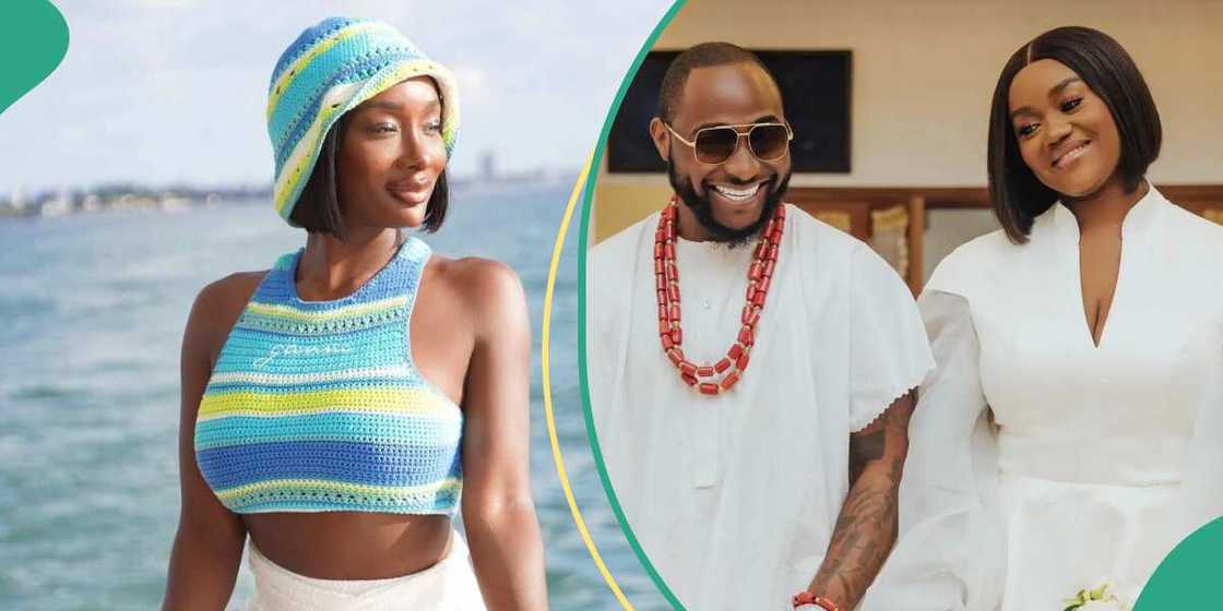 Anita Brown, Davido and wife Chioma Anita Brown, Davido and wife Chioma