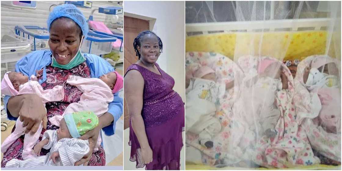 Jubilation as Nigerian Woman Gives Birth to Triplets after 11 Years of Marriage and 6 Miscarriages Jubilation as Nigerian Woman Gives Birth to Triplets after 11 Years of Marriage and 6 Miscarriages