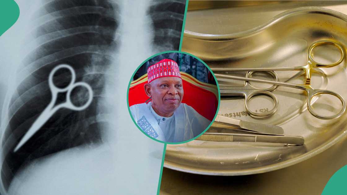 Kano state government has suspended doctor who forgot scissors inside a patient. Kano state government has suspended doctor who forgot scissors inside a patient.