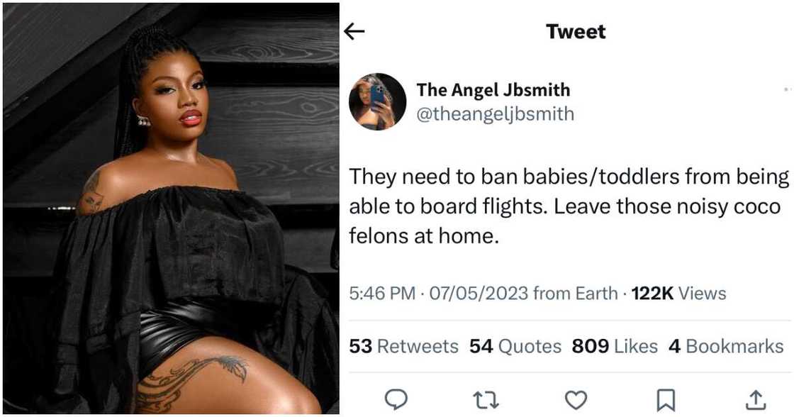 BBNaija's Angel, Angel tweets about babies. BBNaija's Angel, Angel tweets about babies.
