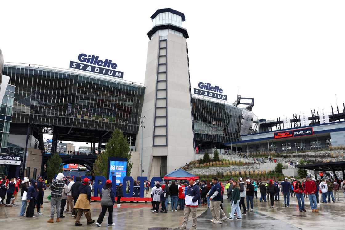 The entrance section of Gillette Stadium