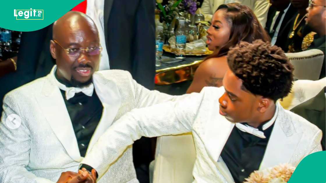 Obi Cubana and his son, Alex. Obi Cubana and his son, Alex.