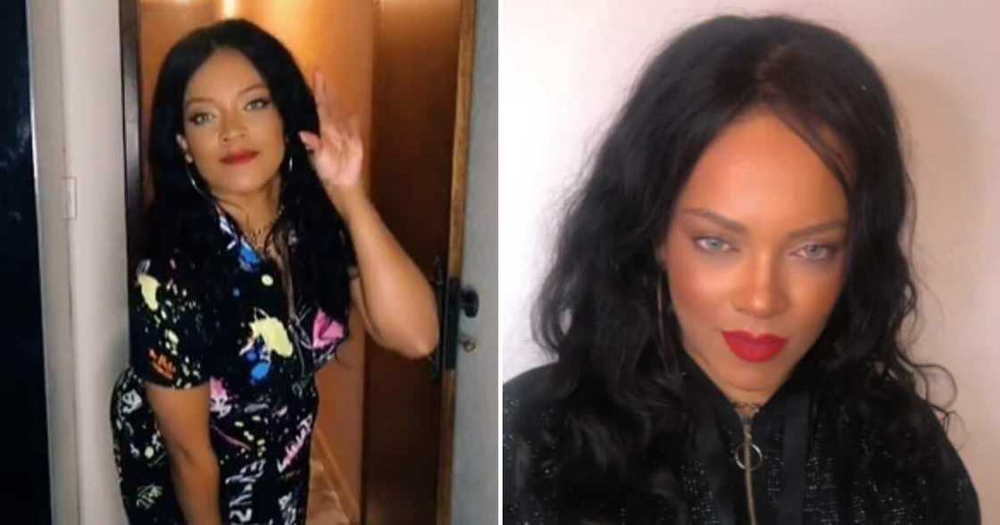 Rihanna, lookalike, TikTok, Riri Rihanna, lookalike, TikTok, Riri