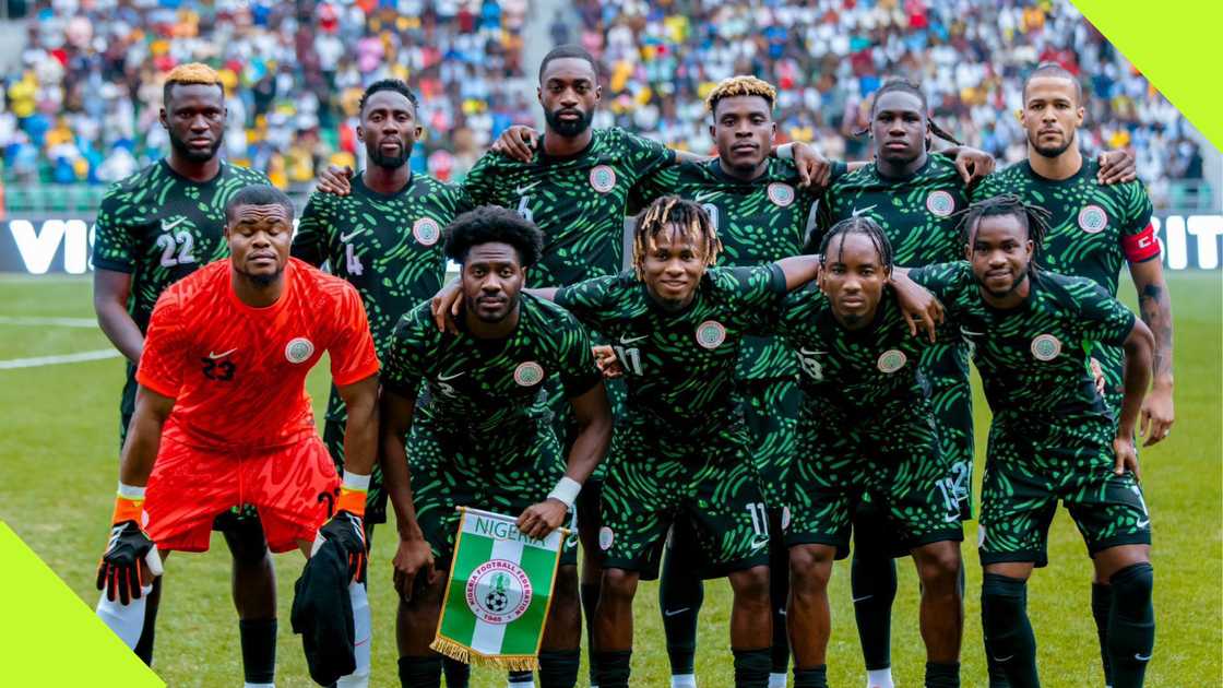 Super Eagles starting 11 before their 3-0 win over Benin Republic.