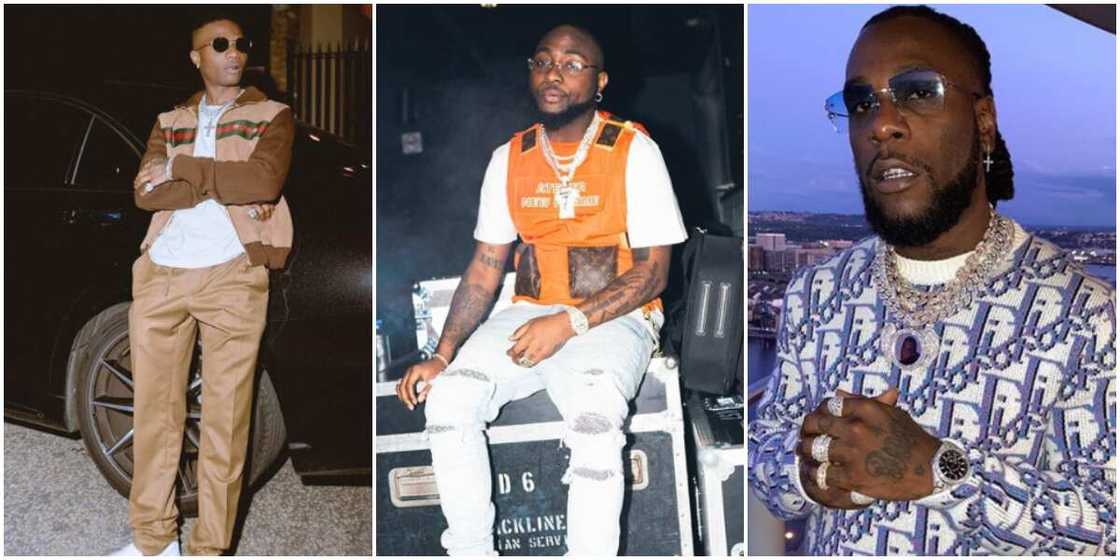 Wizkid looks away as Davido and Burna boy get into a fight at a club in Ghana (video) Wizkid looks away as Davido and Burna boy get into a fight at a club in Ghana (video)