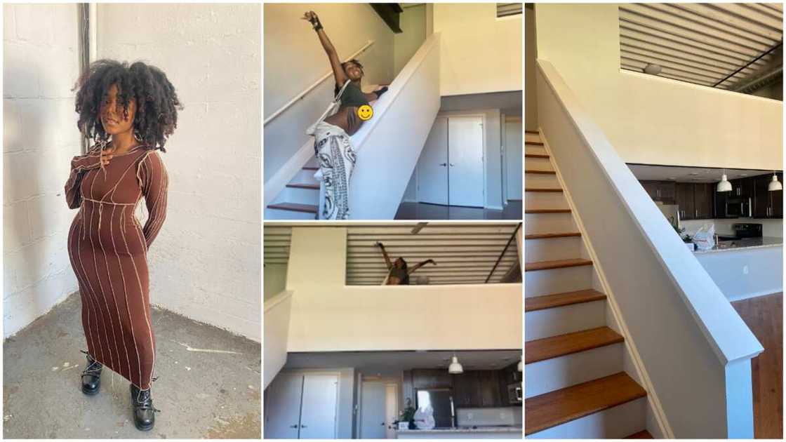 19-year-old lady buys her first house in America, shares photos of new building 19-year-old lady buys her first house in America, shares photos of new building
