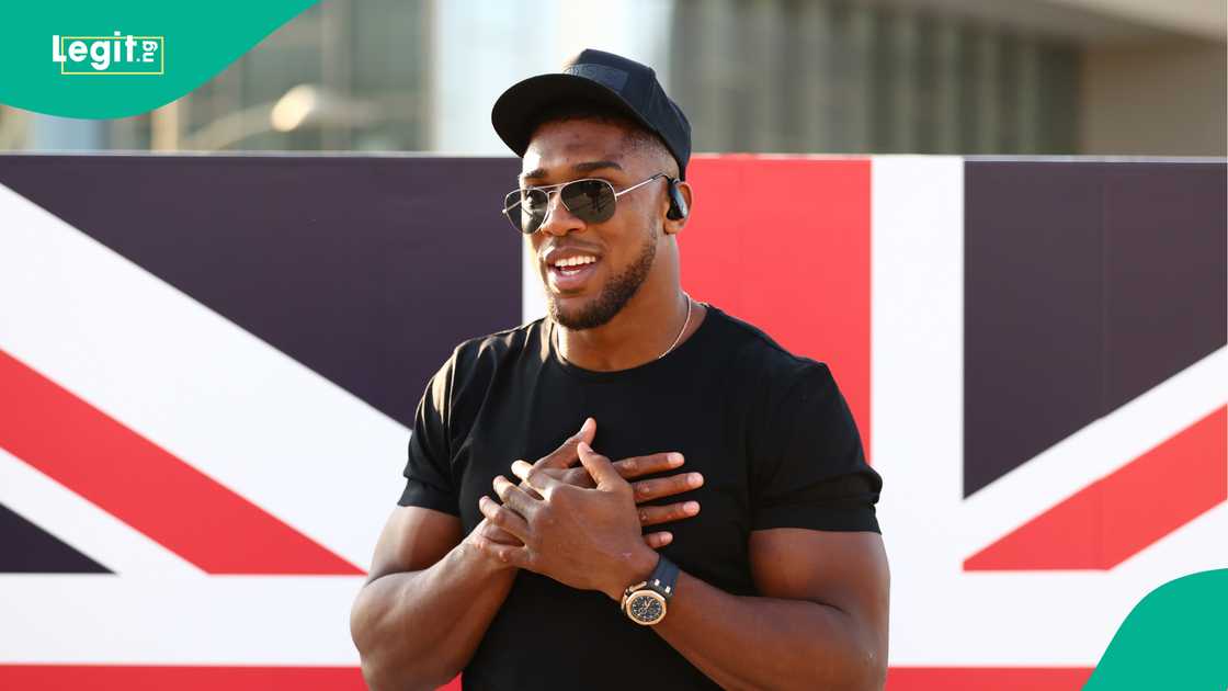 Anthony Joshua, Britain, Nigeria, Dubai, UAE. Anthony Joshua, Britain, Nigeria, Dubai, UAE.