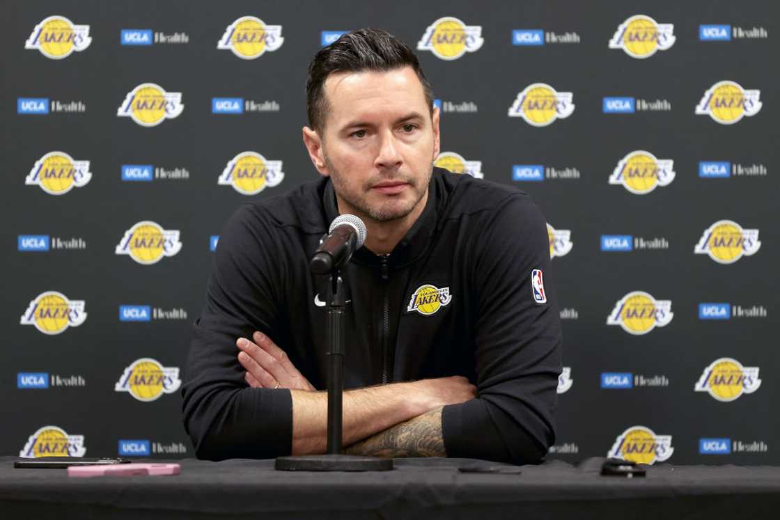 JJ Redick at Acrisure Arena on 6 October 2024, in Palm Springs, California. JJ Redick at Acrisure Arena on 6 October 2024, in Palm Springs, California.