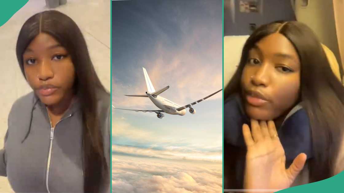 Lady flies to Nigeria from UK to attend party.