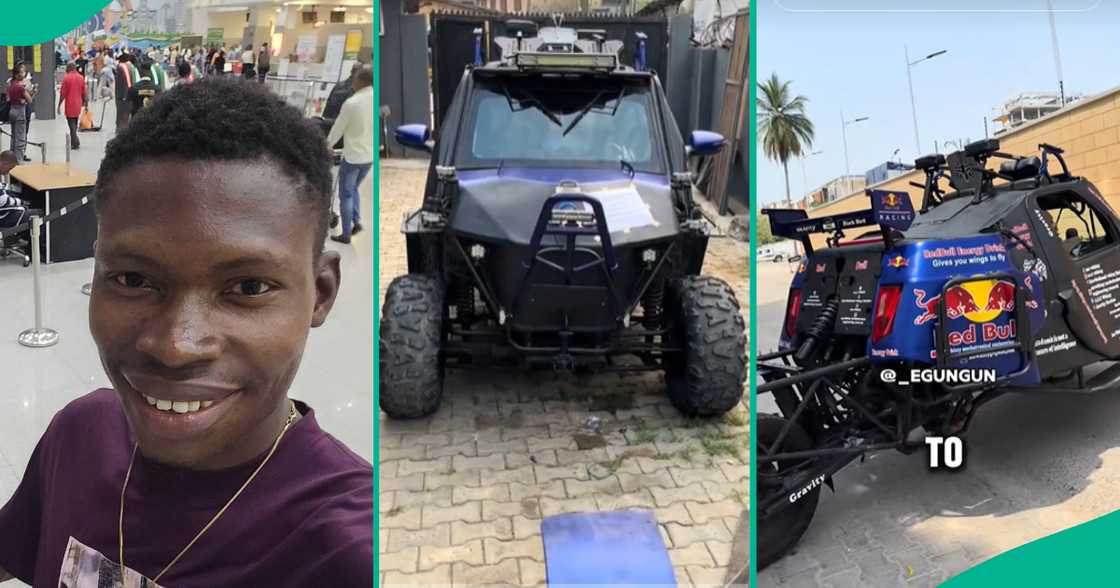 Nigerian Man with O Level shares how he built car from scratch in viral TikTok video. Nigerian Man with O Level shares how he built car from scratch in viral TikTok video.