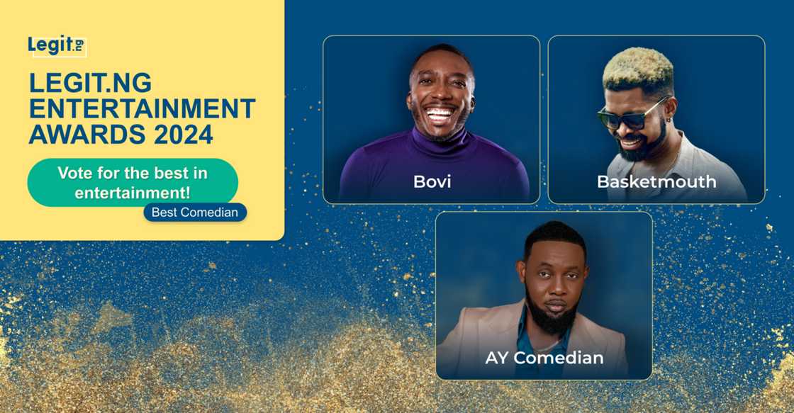 Best Comedian, Legit.ng entertainment awards 2024 Best Comedian, Legit.ng entertainment awards 2024