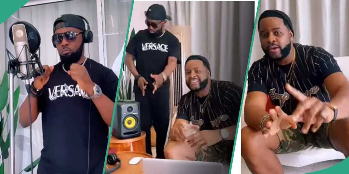 Nigerian comedian AY Makun turns rapper.