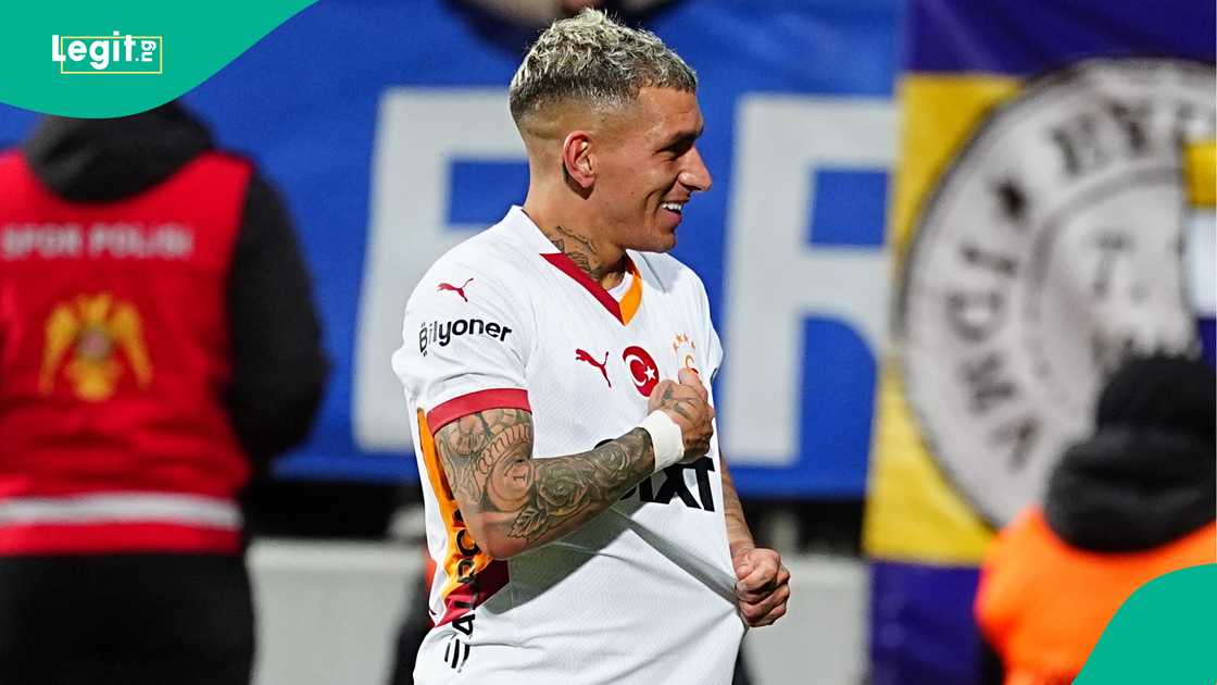 Lucas Torreira, Galatasaray, Eyupspor, Recep Tayyip Erdogan Stadium, Istanbul, Turkiye, Super Lig. Lucas Torreira, Galatasaray, Eyupspor, Recep Tayyip Erdogan Stadium, Istanbul, Turkiye, Super Lig.