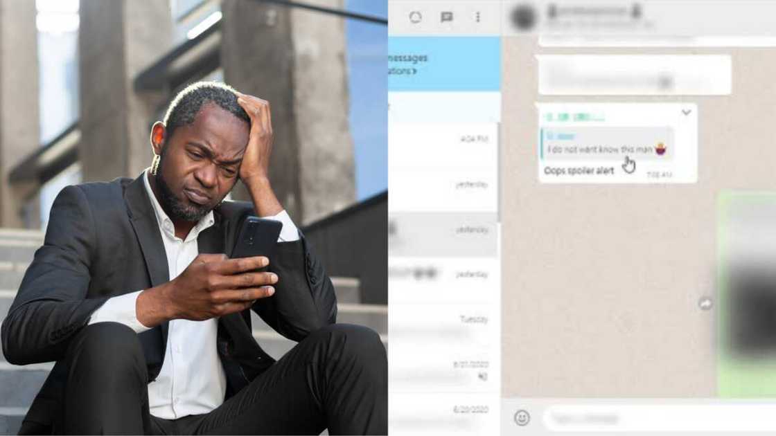 Frustrated man breaks up with girlfriend Frustrated man breaks up with girlfriend