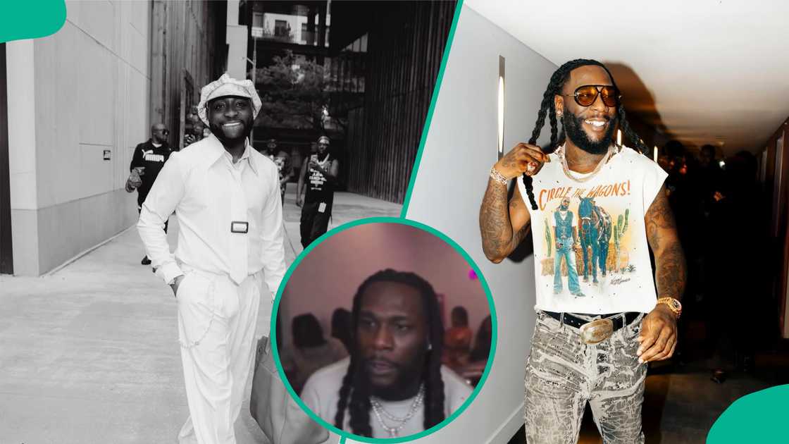 Burna Boy rejects gifts from fan named Davido during live session.