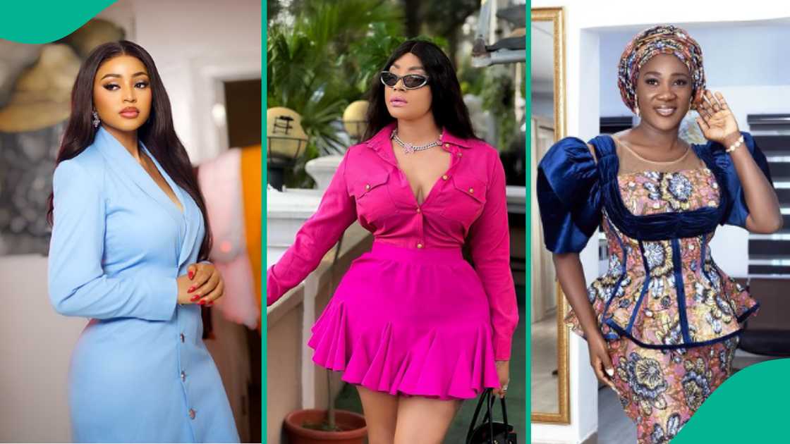 Angela Okorie unfollows Regina Daniels over beef with Mercy Johnson.