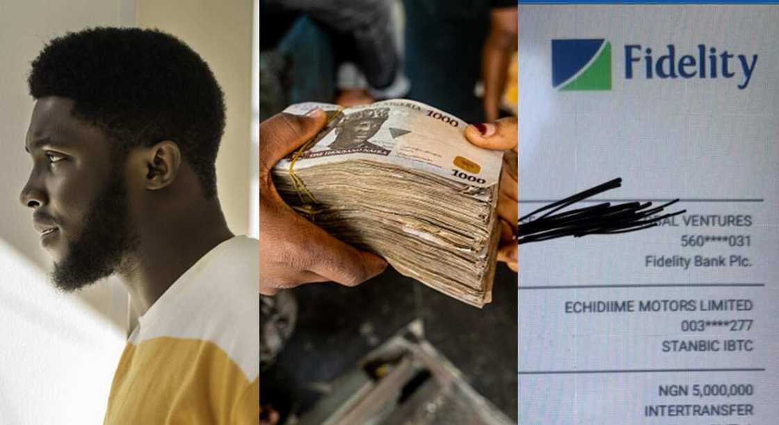 Nigerian man mistakenly transfers N5 million instead of N50k.