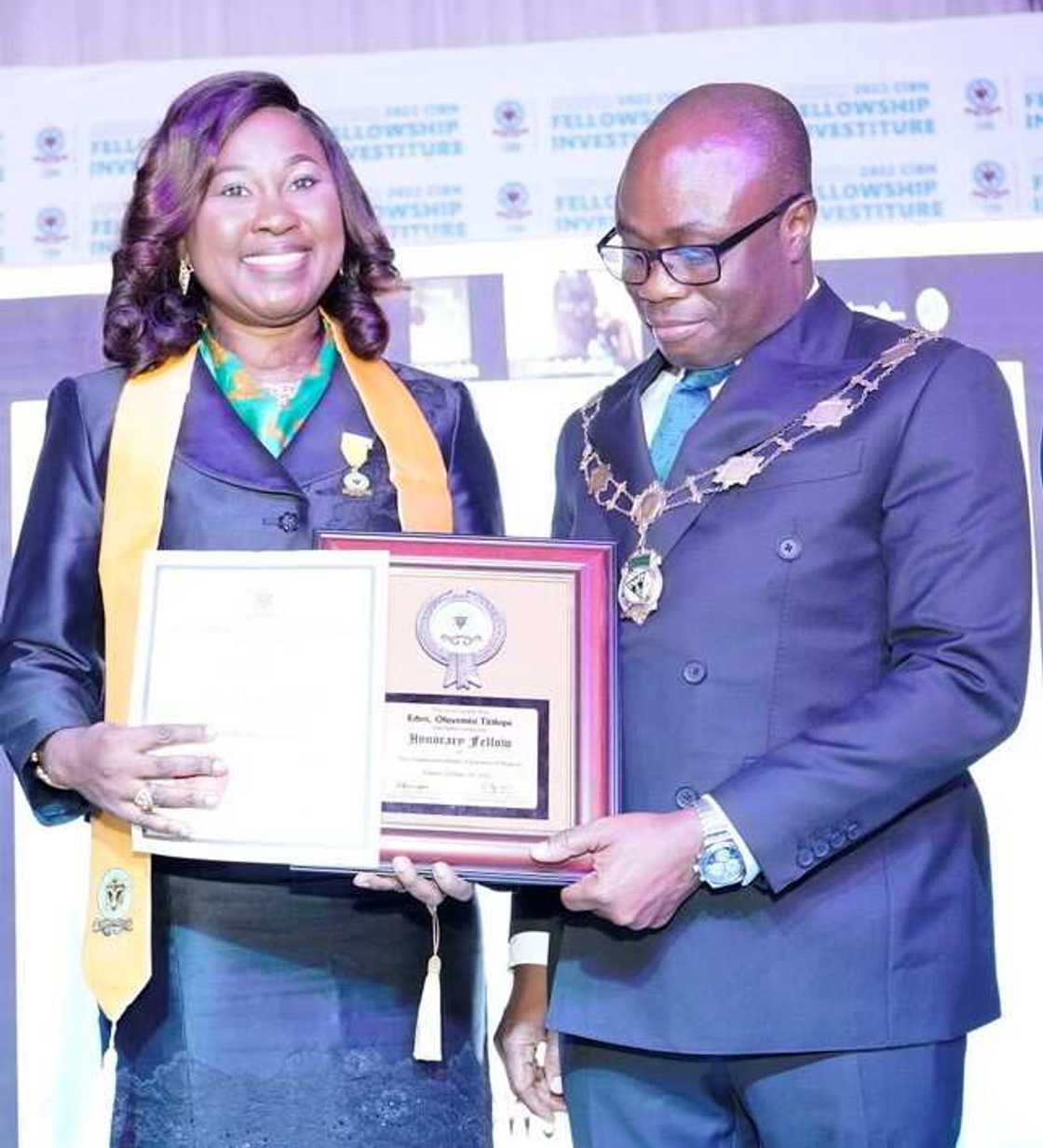 FCMB MD, Yemisi Edun, Bags Chartered Institute of Bankers Fellowship FCMB MD, Yemisi Edun, Bags Chartered Institute of Bankers Fellowship