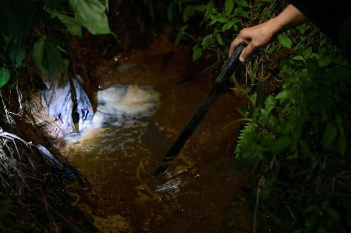 Residents say oil extraction in the region of Lago Agrio has polluted their water sources