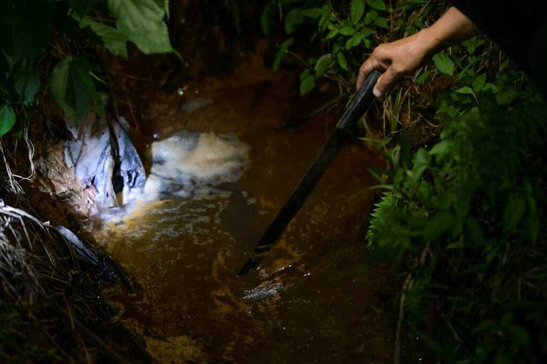 Residents say oil extraction in the region of Lago Agrio has polluted their water sources Residents say oil extraction in the region of Lago Agrio has polluted their water sources
