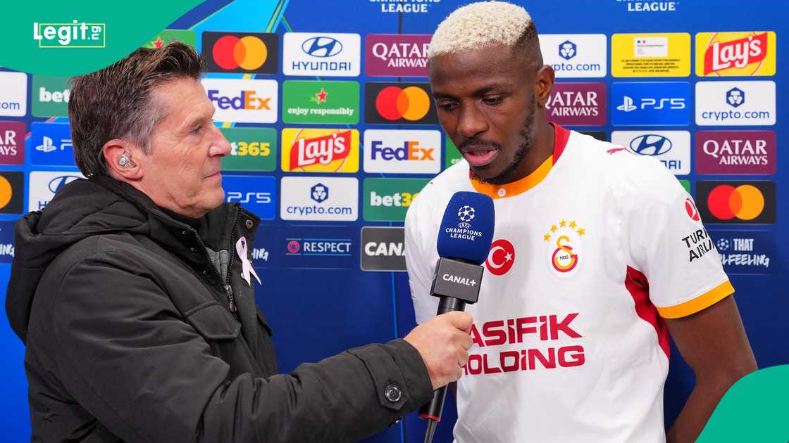 Victor Osimhen, Galatasaray, Lille, France, UEFA Champions League. Victor Osimhen, Galatasaray, Lille, France, UEFA Champions League.
