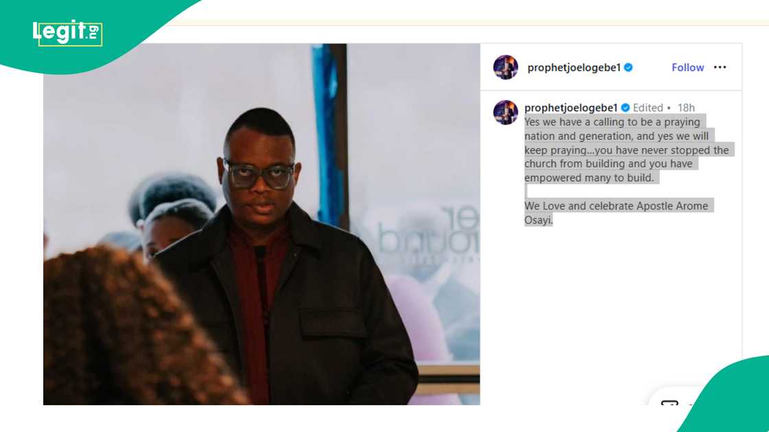 Apostle Arome’s Nigeria sermon gets Joel Adole talking as he shares his thoughts
