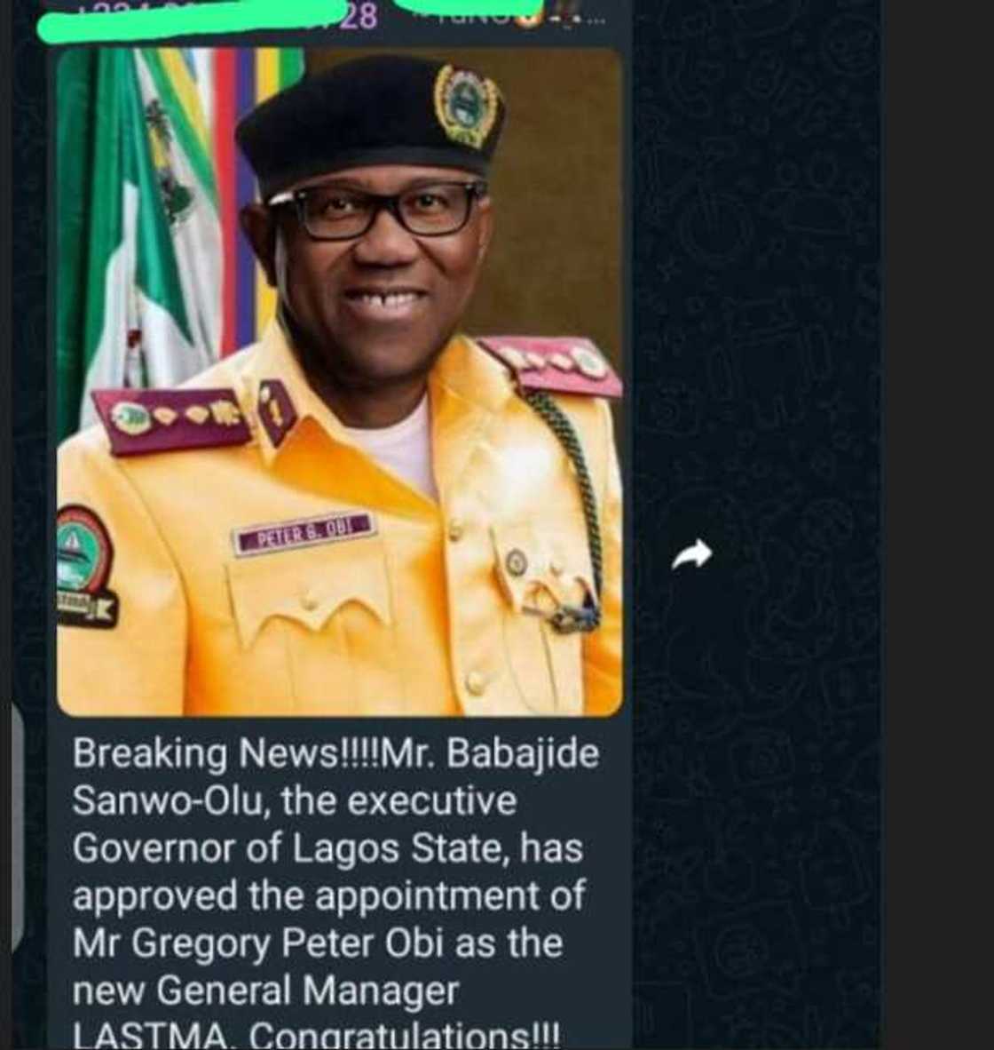 LASTMA in Lagos/Governor of Lagos state. LASTMA in Lagos/Governor of Lagos state.