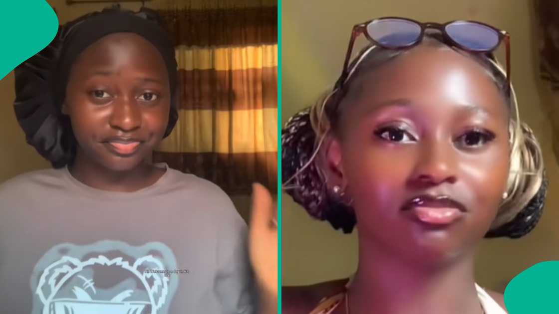 Lady and her father go viral after she shared their ages. Lady and her father go viral after she shared their ages.