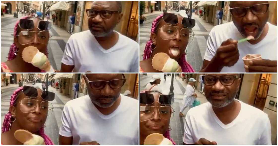 Femi Otedola and family visit Italy for one hour to buy ice-cream, Nigerians react Femi Otedola and family visit Italy for one hour to buy ice-cream, Nigerians react