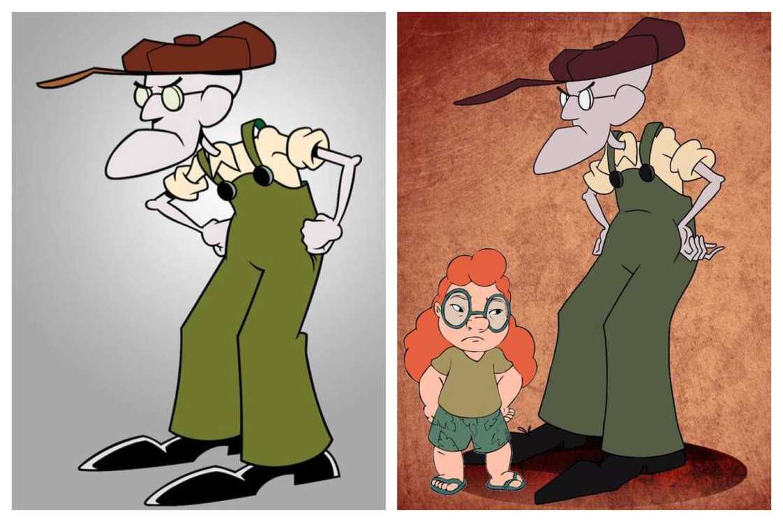 Eustace Bagge, the ever-angry and ugly cartoon character Eustace Bagge, the ever-angry and ugly cartoon character