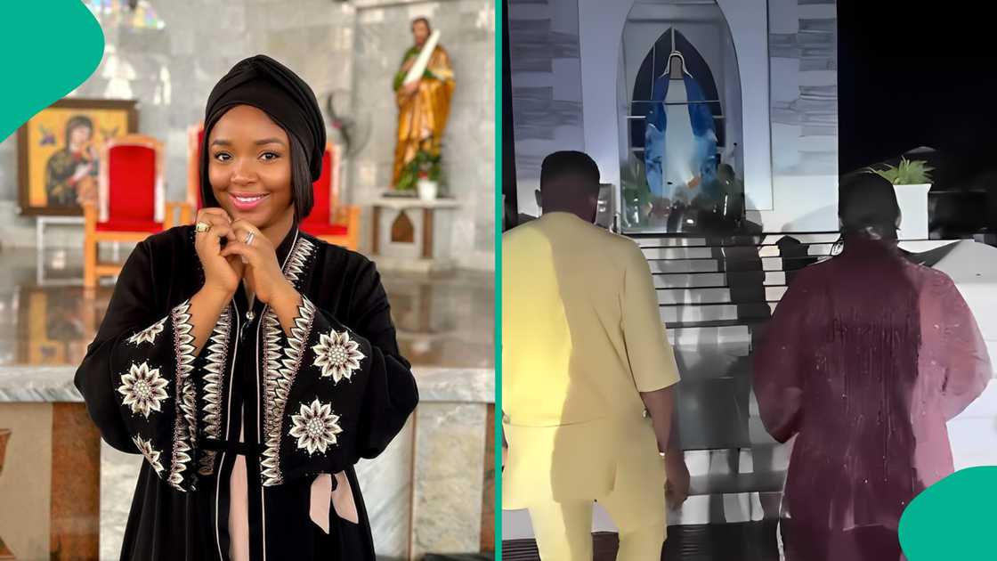 Ekene Umenwa takes her child to Holy Mary