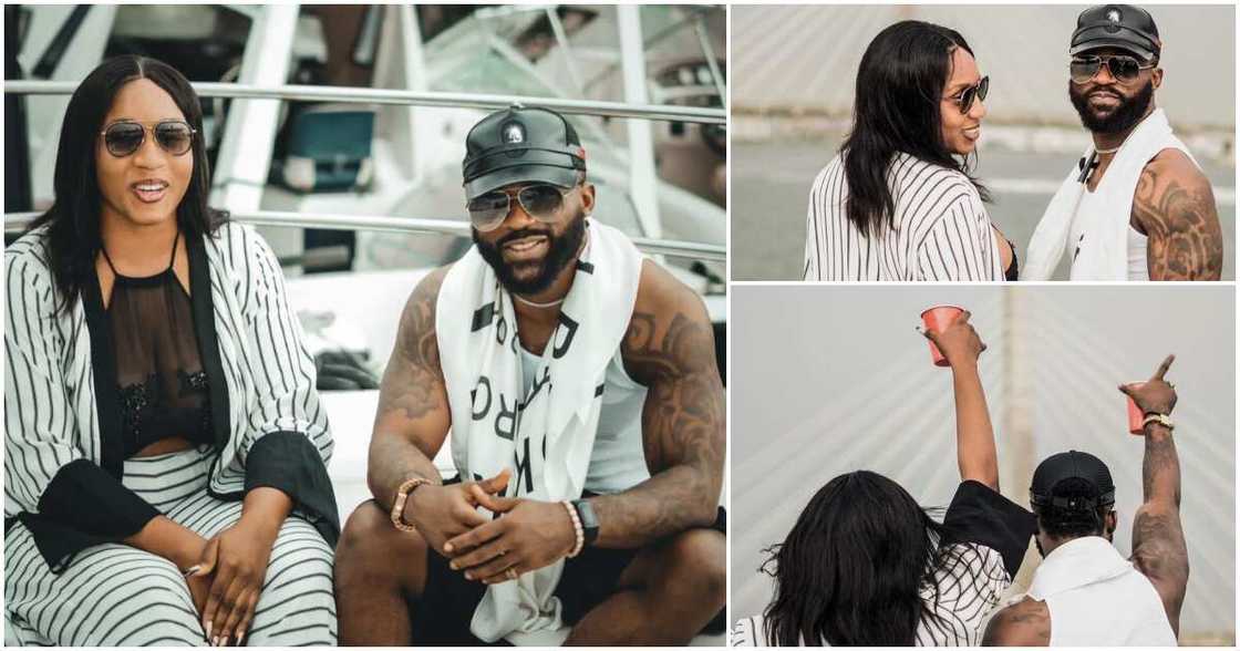 Iyanya, lady at Davido's concert. Iyanya, lady at Davido's concert.