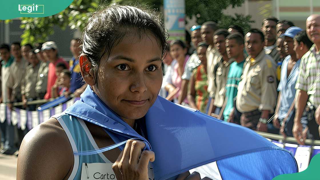 Cristina López of El Salvador at the 20th Central American and Caribbean Games in Cartagena, Colombia Cristina López of El Salvador at the 20th Central American and Caribbean Games in Cartagena, Colombia