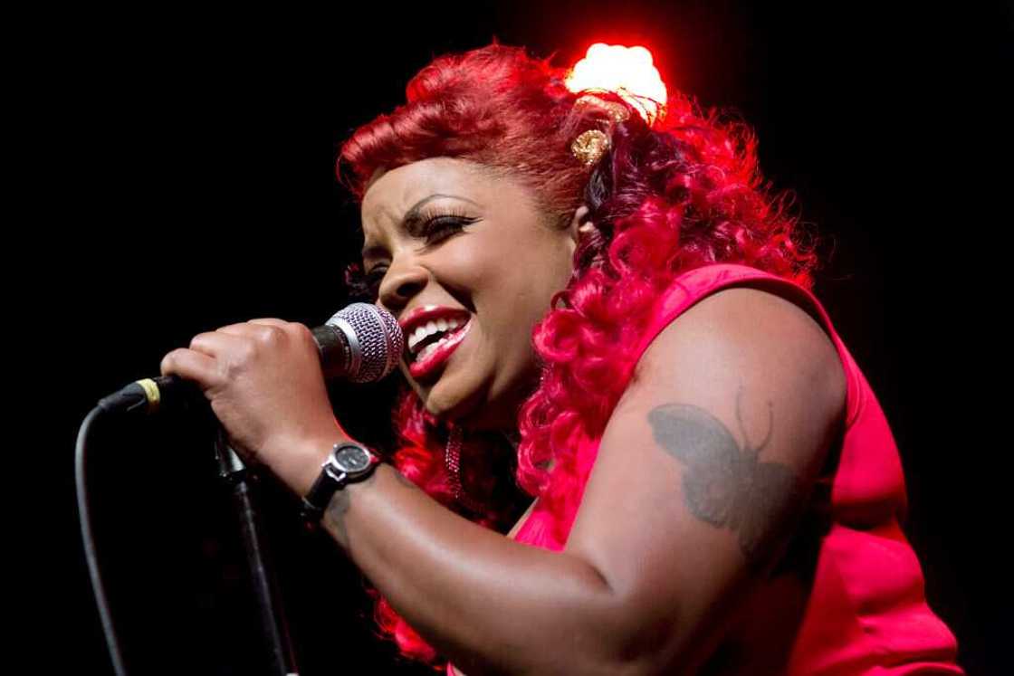 American singer Nicole Wray at the Postbahnhof in Berlin, Germany American singer Nicole Wray at the Postbahnhof in Berlin, Germany