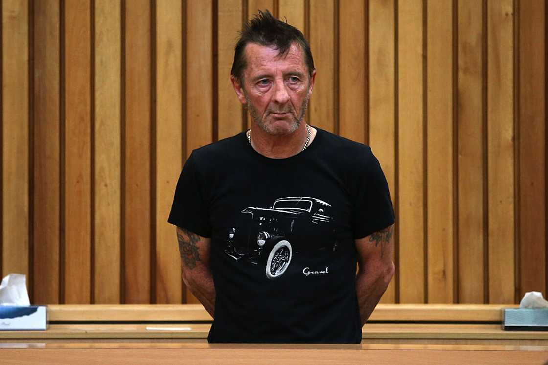 Phil Rudd appears in a court