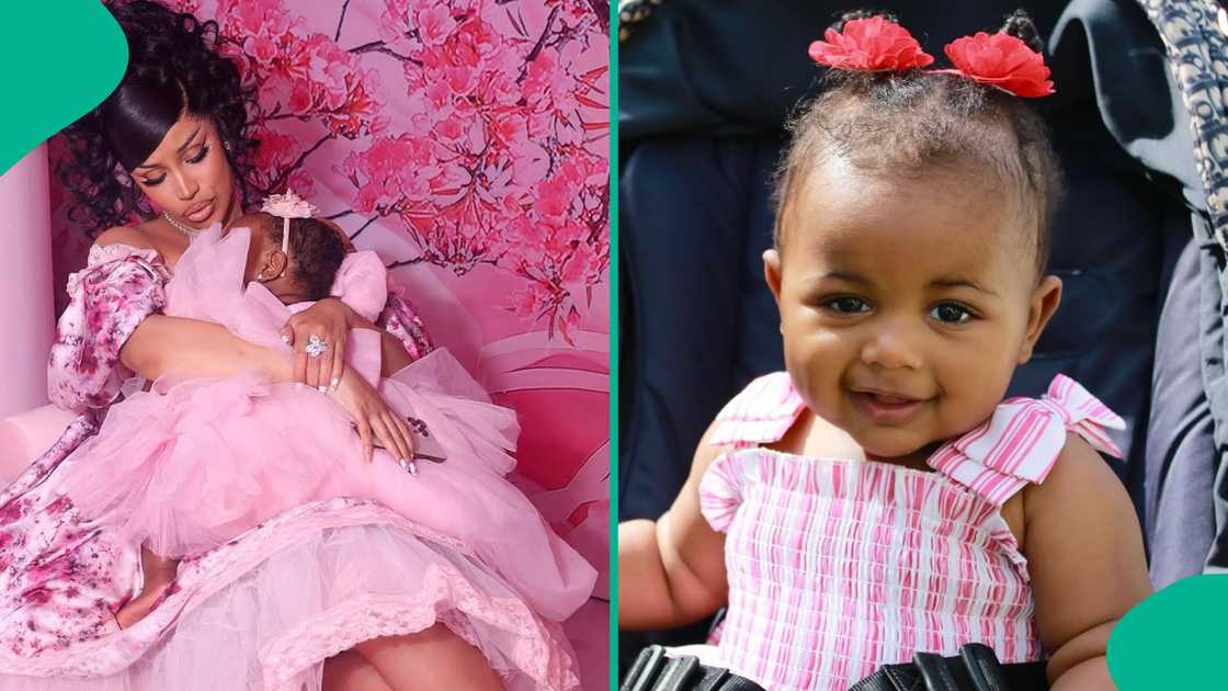 Cardi B marks her child Blossom's birthday at 1. Cardi B marks her child Blossom's birthday at 1.