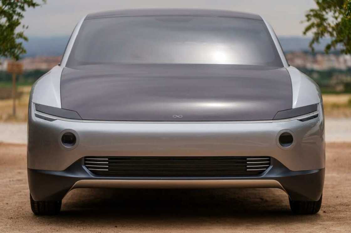 The 0 by startup Lightyear is covered with solar panels The 0 by startup Lightyear is covered with solar panels