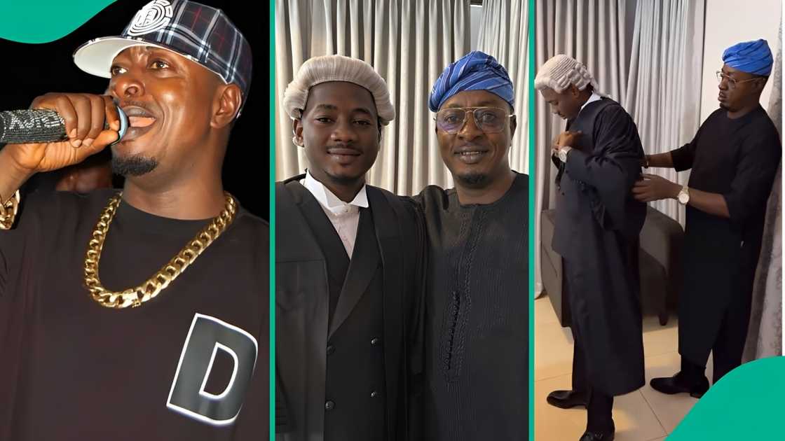 Taye Currency overwhelmed with joy as son officially becomes a lawyer. Taye Currency overwhelmed with joy as son officially becomes a lawyer.