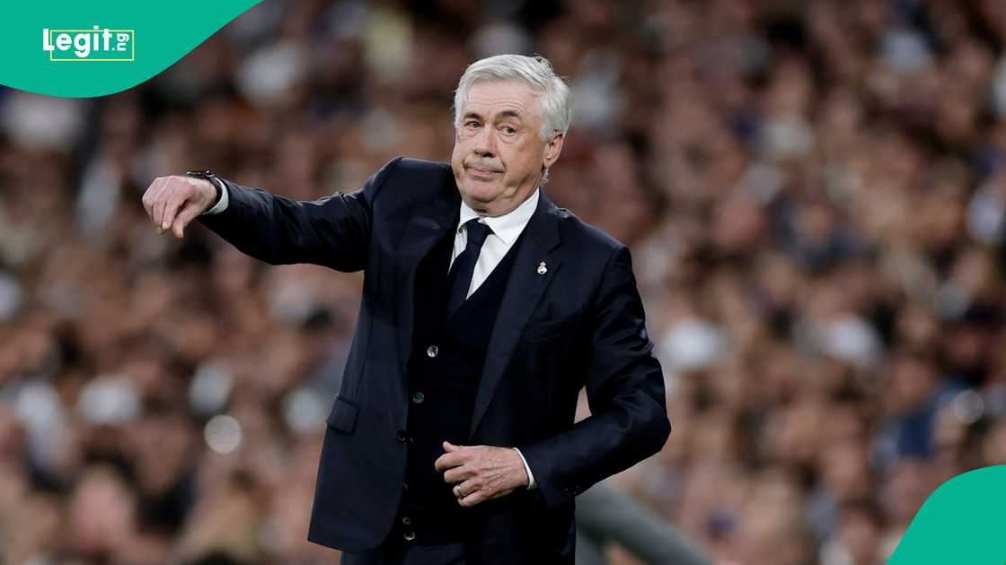 Real Madrid have threatened to sack Ancelotti if he fails to progress into the semi-finals of the UEFA Champions League. Real Madrid have threatened to sack Ancelotti if he fails to progress into the semi-finals of the UEFA Champions League.