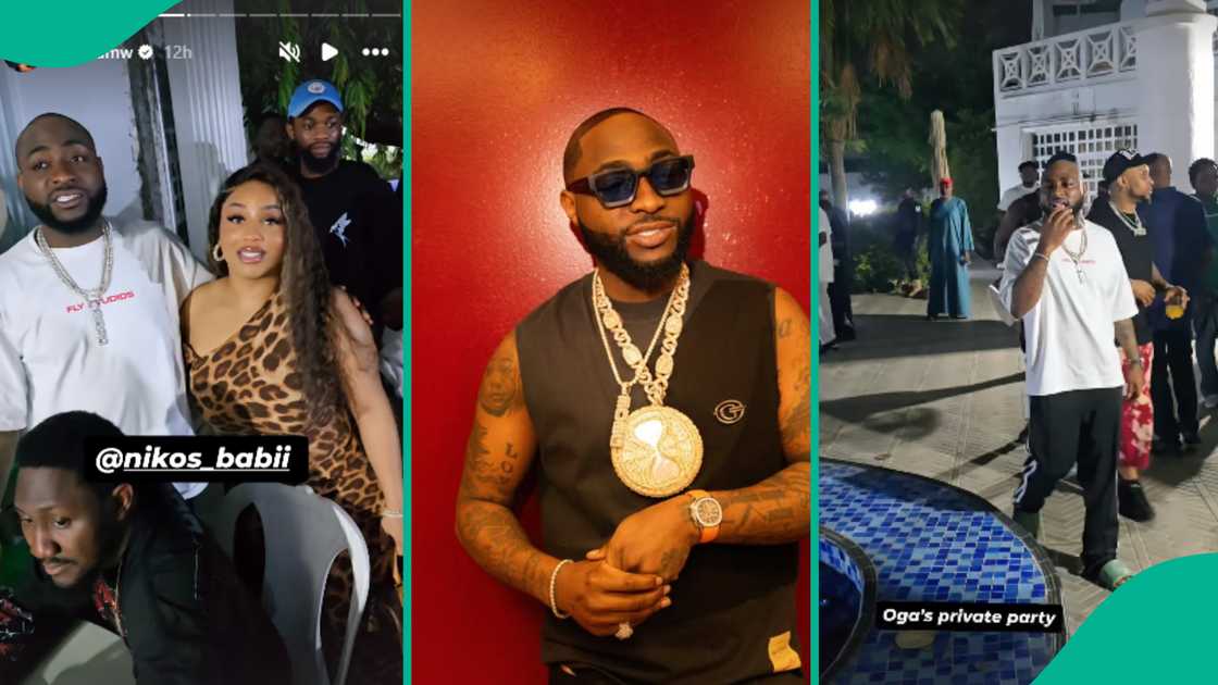 Davido holds private Christmas party with family.