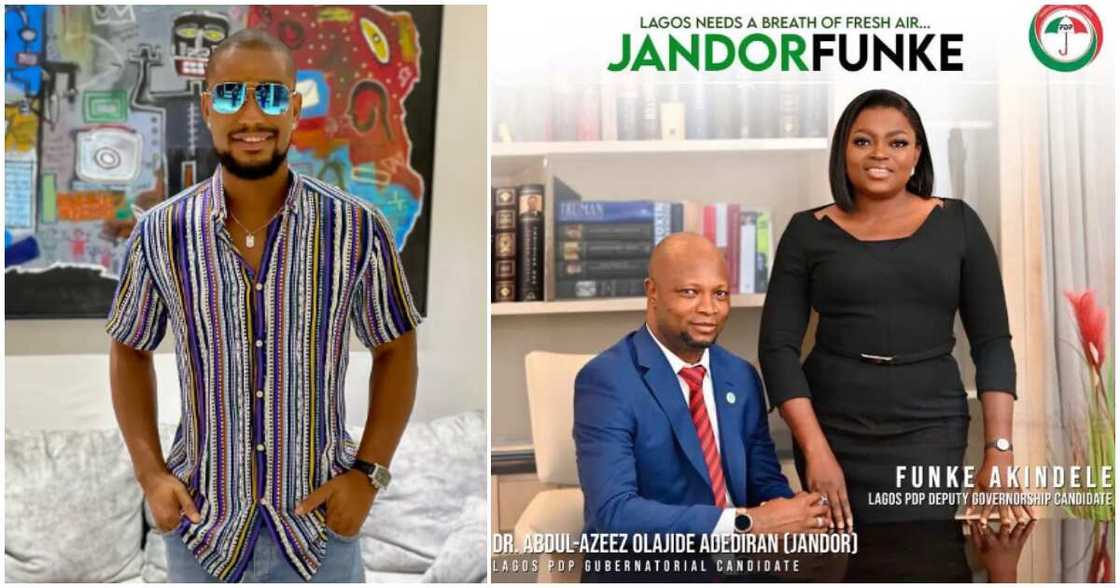 Alexx Ekubo and Funke Akindele Alexx Ekubo and Funke Akindele