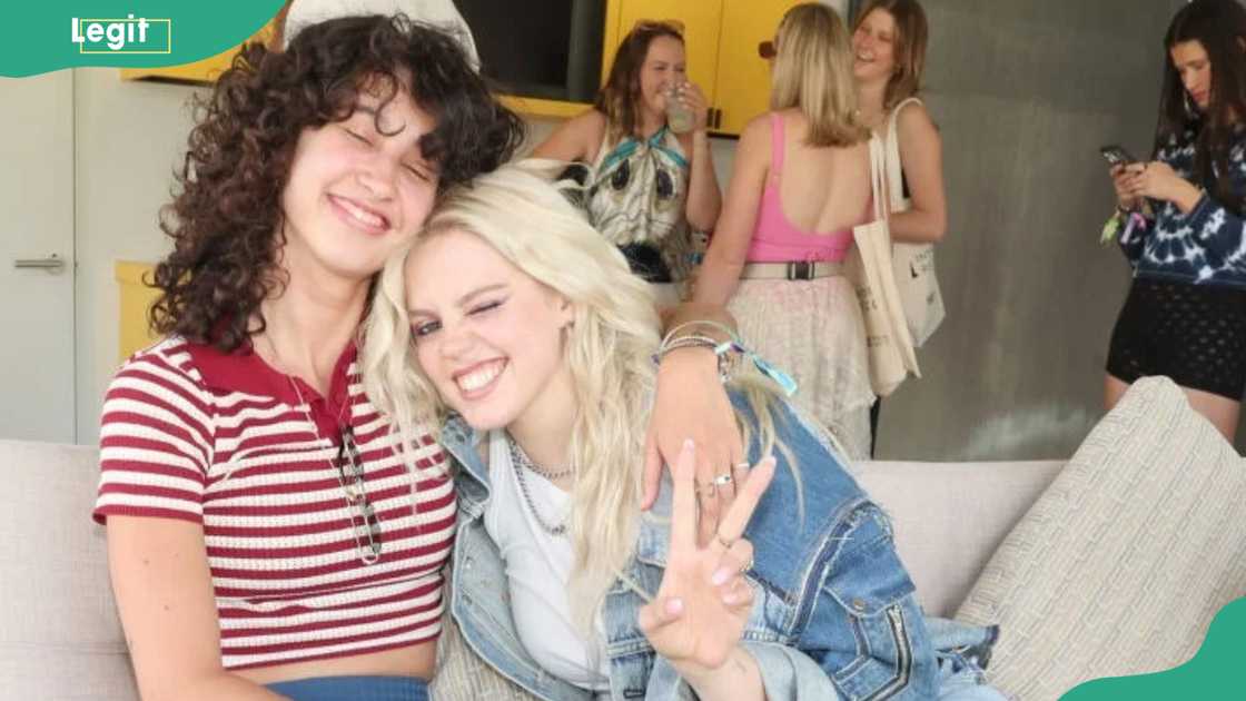 Towa Bird and Renee Rapp at the Interscope Coachella Party Towa Bird and Renee Rapp at the Interscope Coachella Party