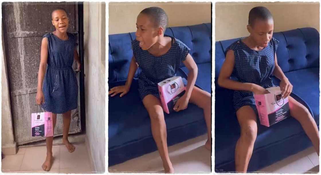 Photos of a Nigerian girl who mimicked her elder sister. Photos of a Nigerian girl who mimicked her elder sister.