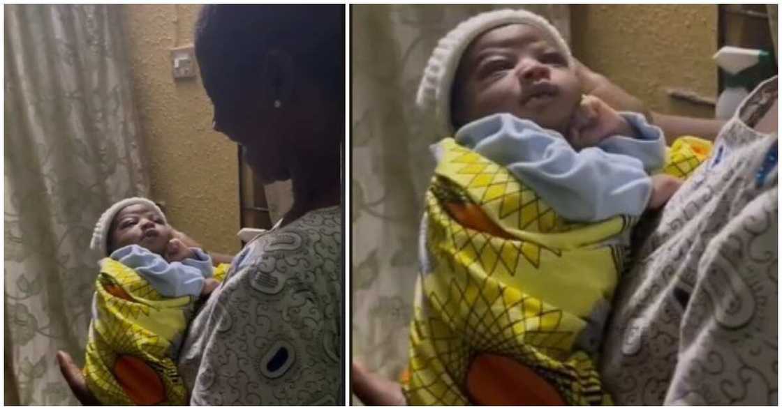 Nigerian bavies, funny Nigerian kids, baby boy with hand on his cheek, unbothered baby boy Nigerian bavies, funny Nigerian kids, baby boy with hand on his cheek, unbothered baby boy