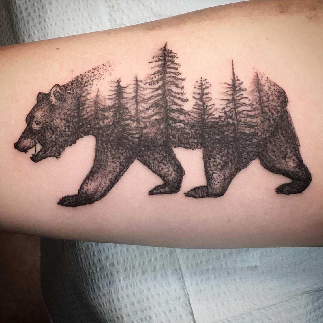 California bear tattoo California bear tattoo